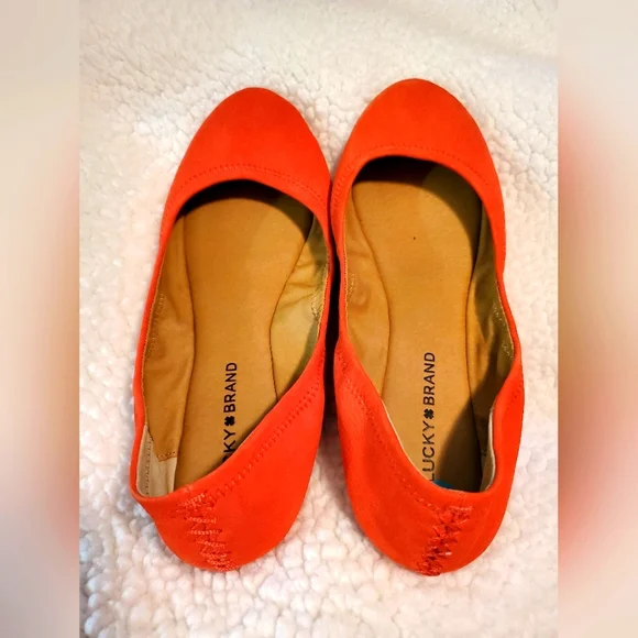 Lucky Brand Women's Emmie Ballet Flats. Coral size 10. NWOT - Picture 1 of 7